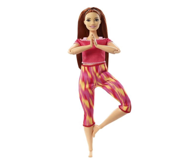 Barbie Made To Move Gimnastyczka Lalka Czerwone Ubranko - 1035440 - zdjęcie